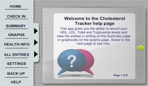 Cholesterol Tracker Tablet Edition截图5