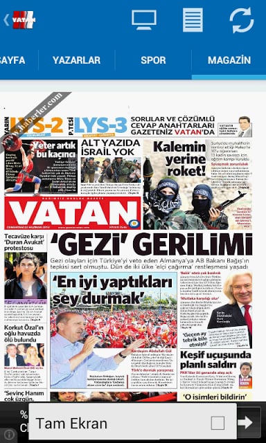 Vatan Gazetesi Droid截图10