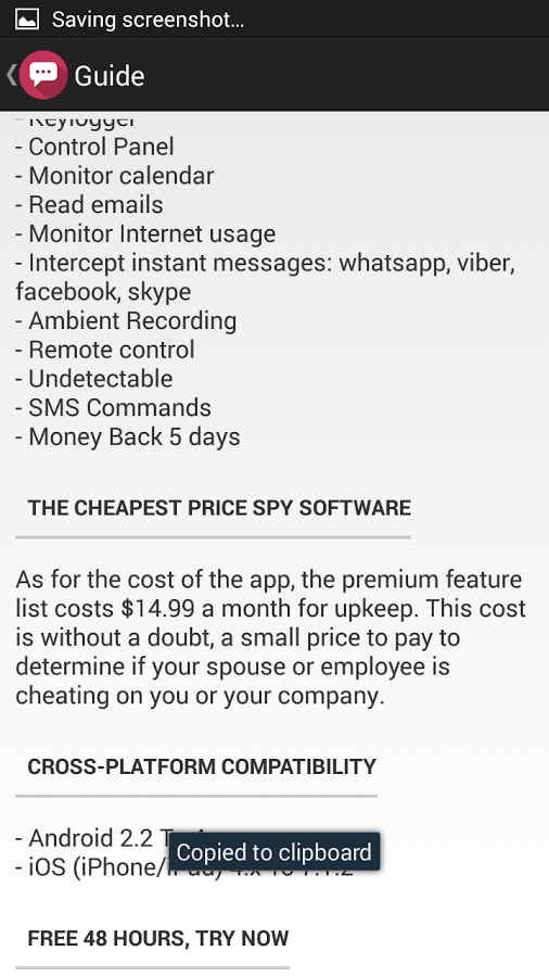 Mobile Spy SMS Tracker截图4