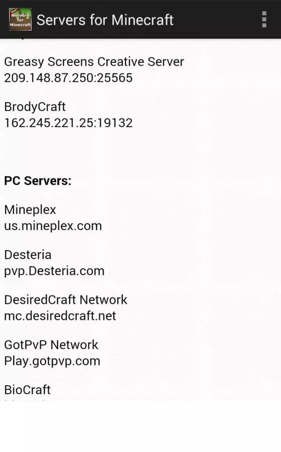 Servers for MC截图1