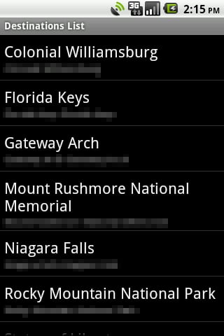 Destinations List截图2