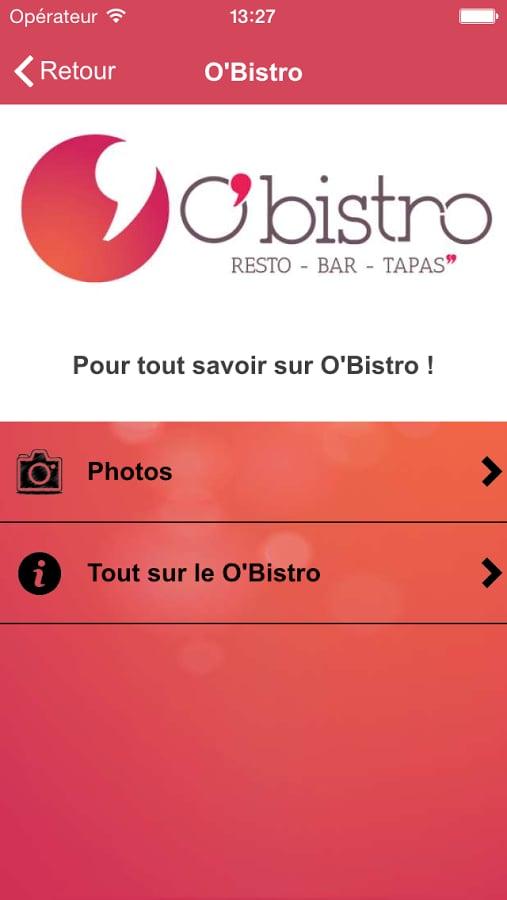 O'bistro截图3