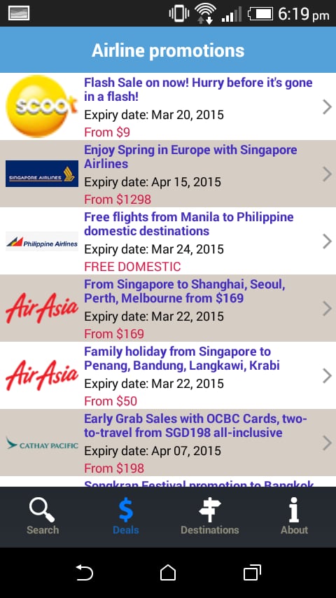 SG Flight Search &amp; Promo...截图1