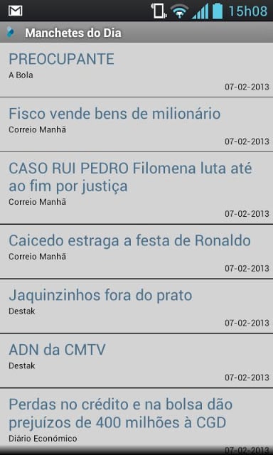 Manchetes do Dia截图1