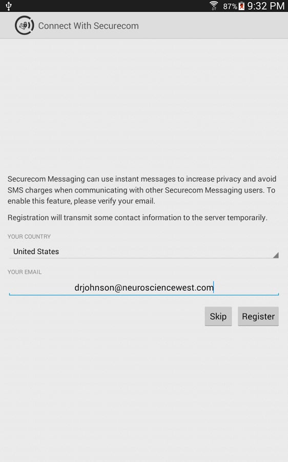 Securecom Messaging截图2