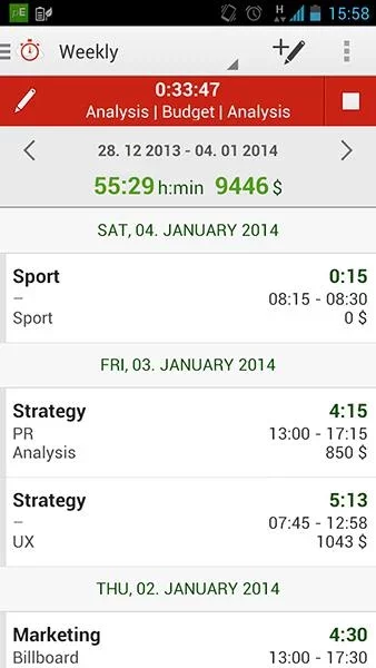 TIME TRACKING by primaERP截图2