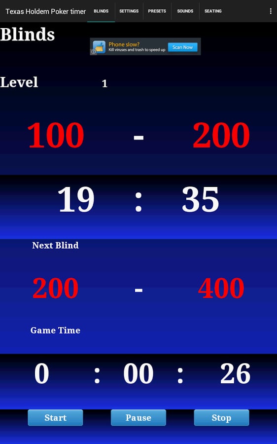 Texas Holdem Poker timer截图10