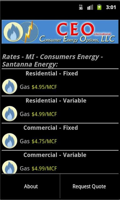 CEOEnergy Rates截图4