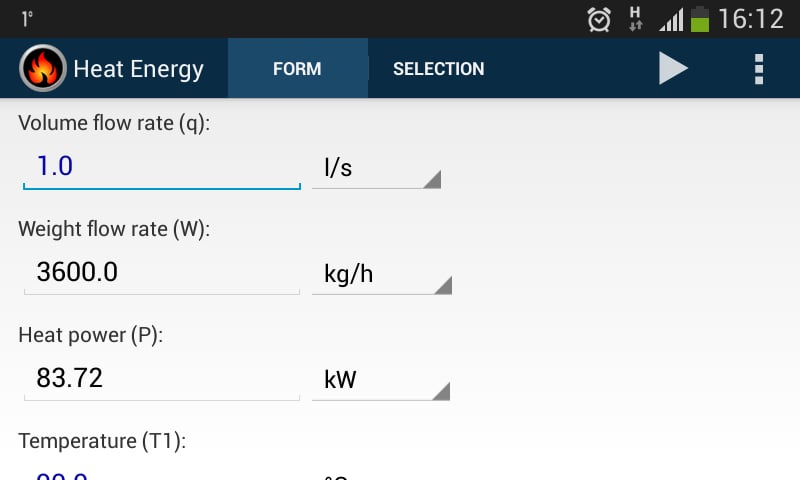 Heat Energy Calculator截图2