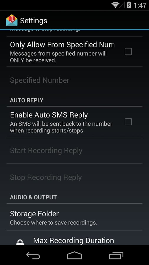 Secret SMS Voice Recorde...截图8