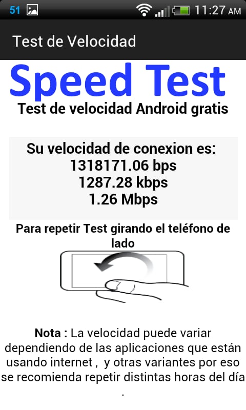 Test de Velocidad Movil ...截图2