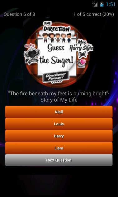 One Direction Quiz Games...截图6