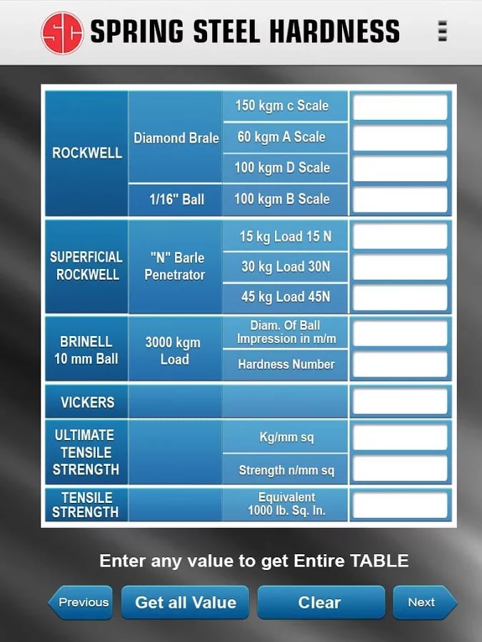 SPRING STEEL HARDNESS截图5