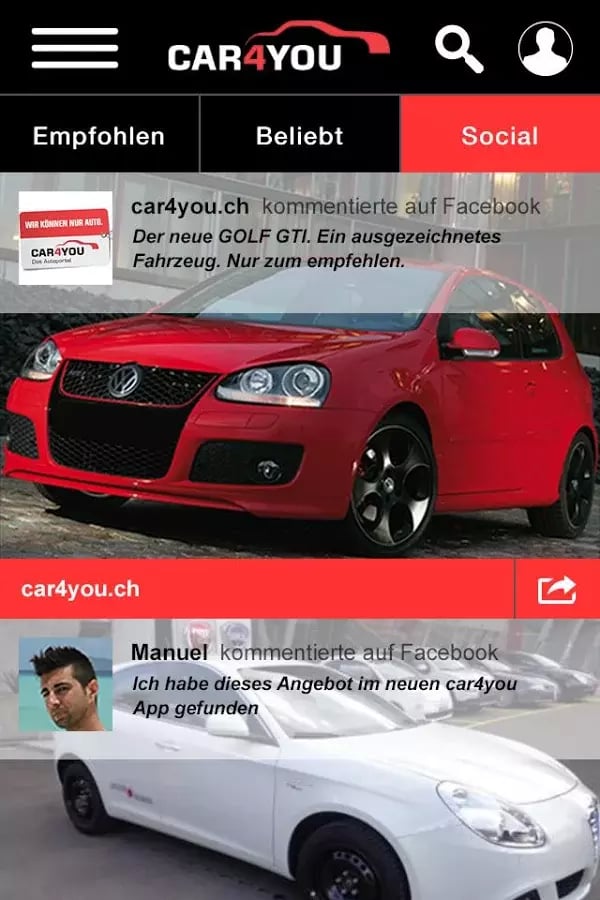 car4you.ch - Das Auto Po...截图3