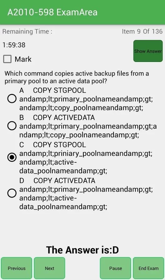 EA A2010-598 IBM Exam截图1