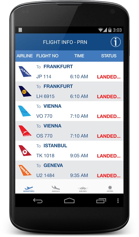 Prishtina Flights Info截图4