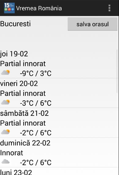 15 zile Vremea in Rom&acirc;ni...截图5
