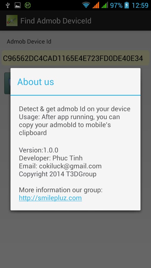 Find Admob Device Id截图1