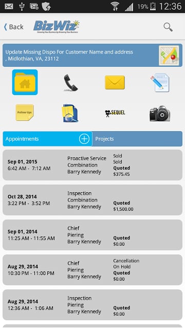 BizWiz Sales App截图2