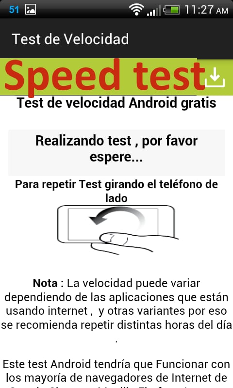 Test de Velocidad Movil ...截图1