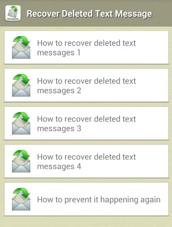 SMS Deleted Recovery Tip截图2