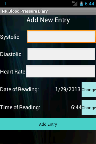 NR Blood Pressure Diary截图1