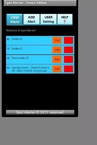 Spot Alerter - Home Edit...截图3