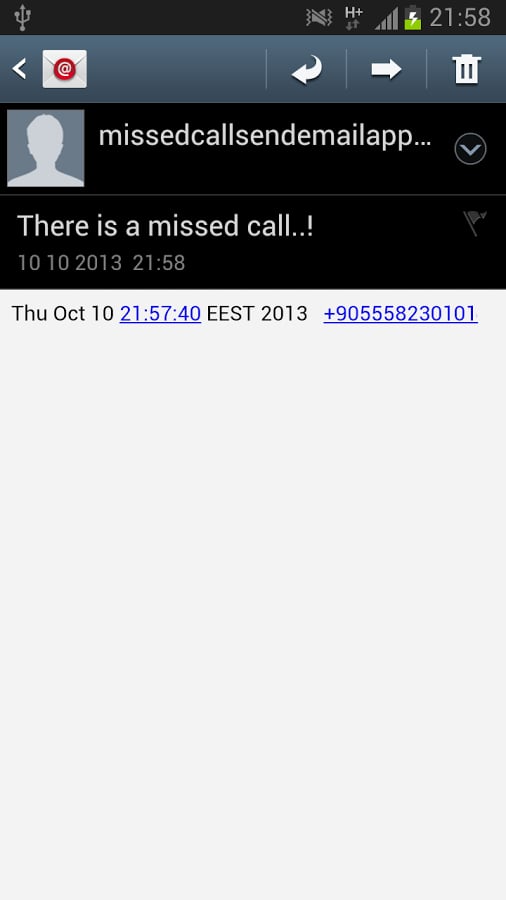 Missed Call to EMail截图2
