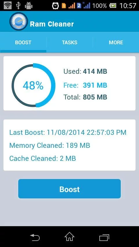 Ram Booster Mobile Cleaner Pro截图2