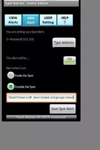 Spot Alerter - Home Edit...截图2
