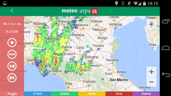 Meteo Arpa ER截图2