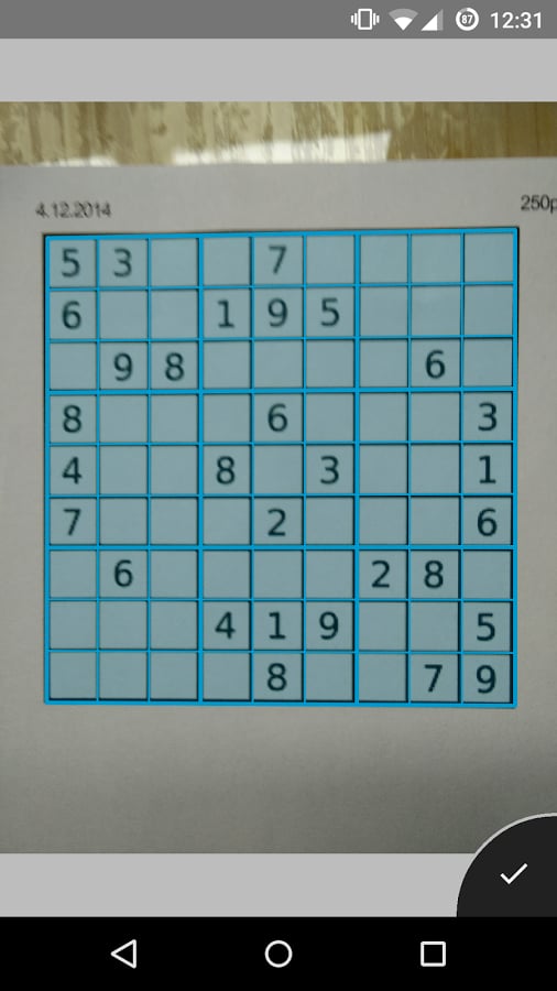 Sudoku Solver + Camera截图3