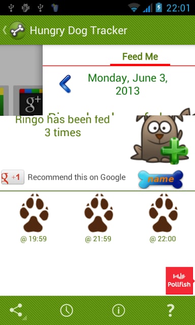 Hungry Dog Tracker &amp; Reminder截图3