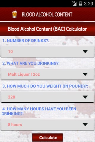 Blood Alcohol Content截图1