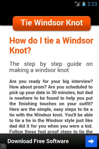 Tie Windsor Knot截图4