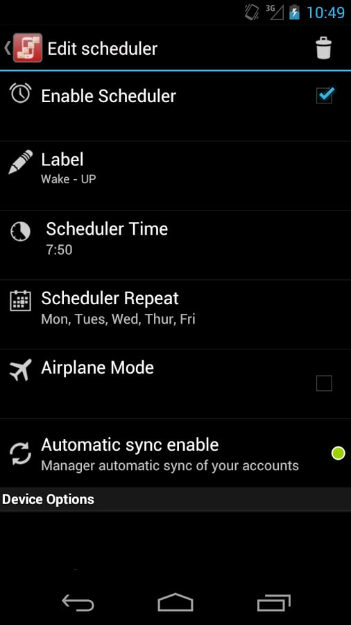 configureU Silence Sched...截图3