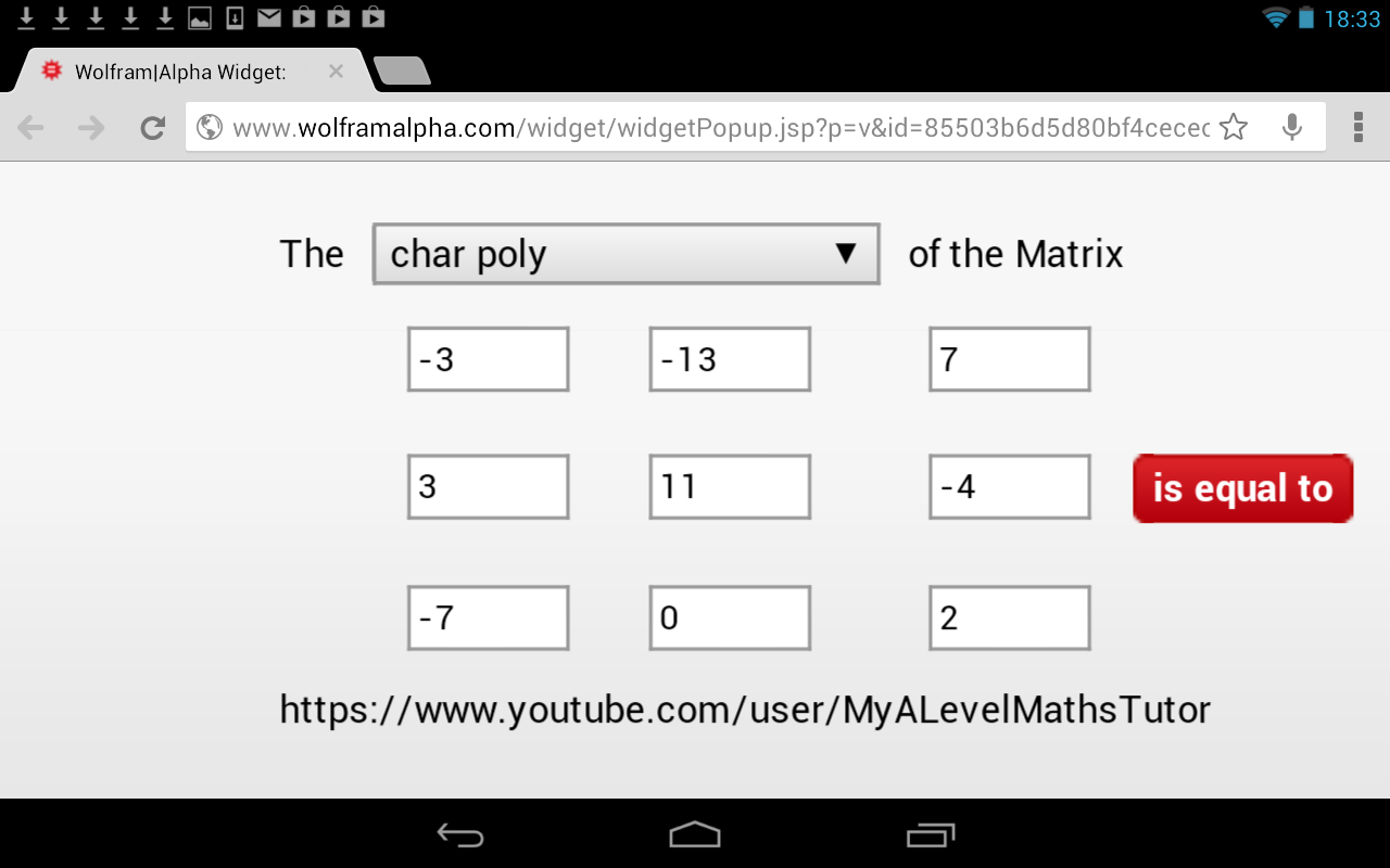 Matrix Cofactor Calculat...截图3