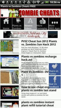 Plants vs Zombies Cheats FREE截图