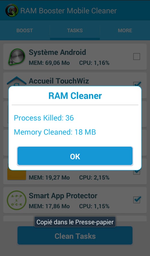 RAM Booster Mobile Clean...截图6