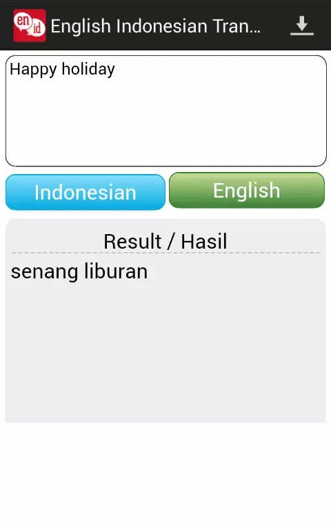 Indonesian English Trans...截图6