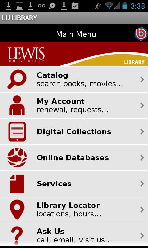 Lewis University Library截图4