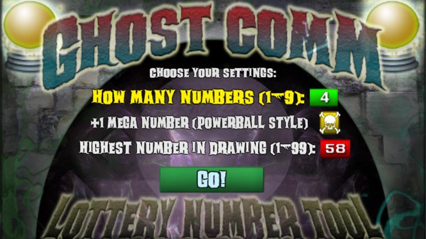 GHOST COMM - Lottery Numbers截图1