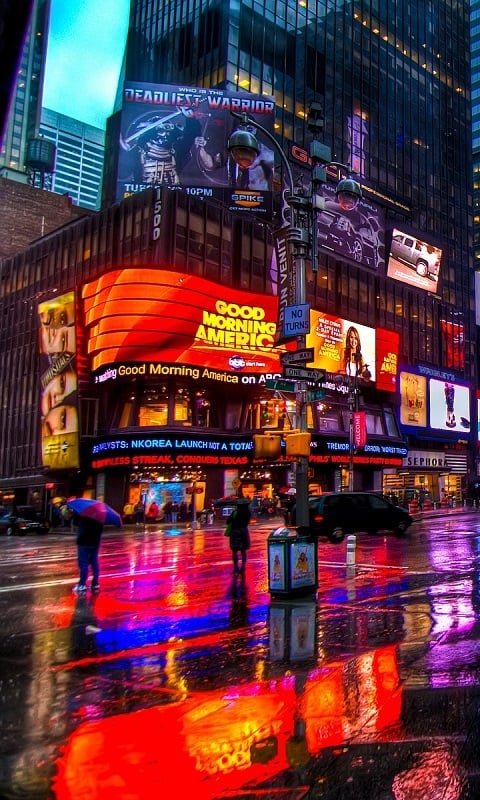 Rainy New York HD LWP截图4