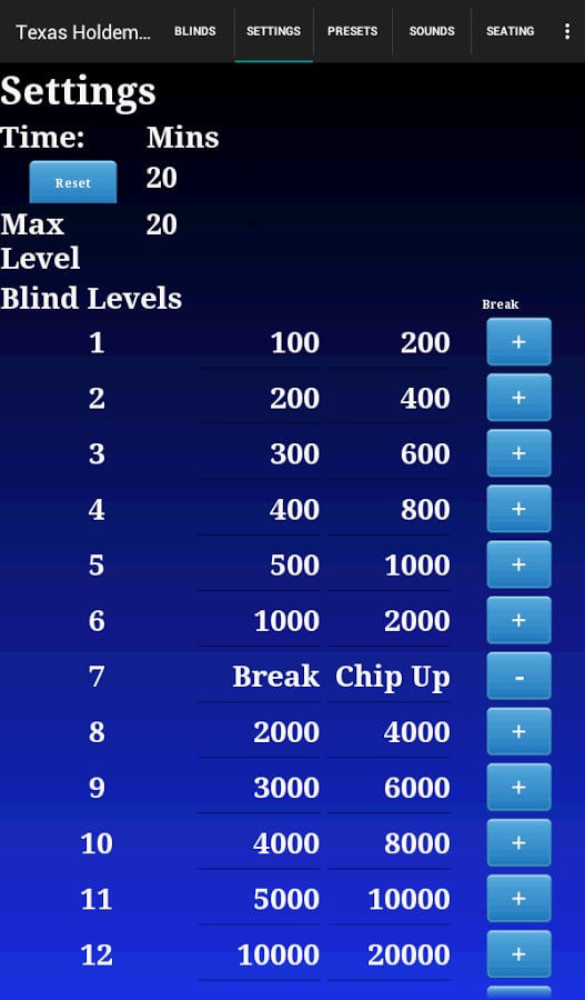 Texas Holdem Poker timer截图8