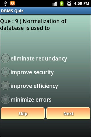 DBMS Quiz截图3