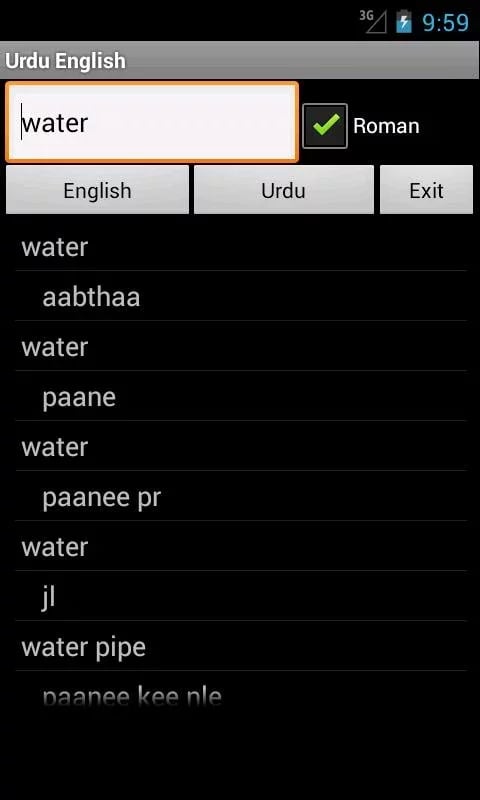 Urdu English Dictionary截图4