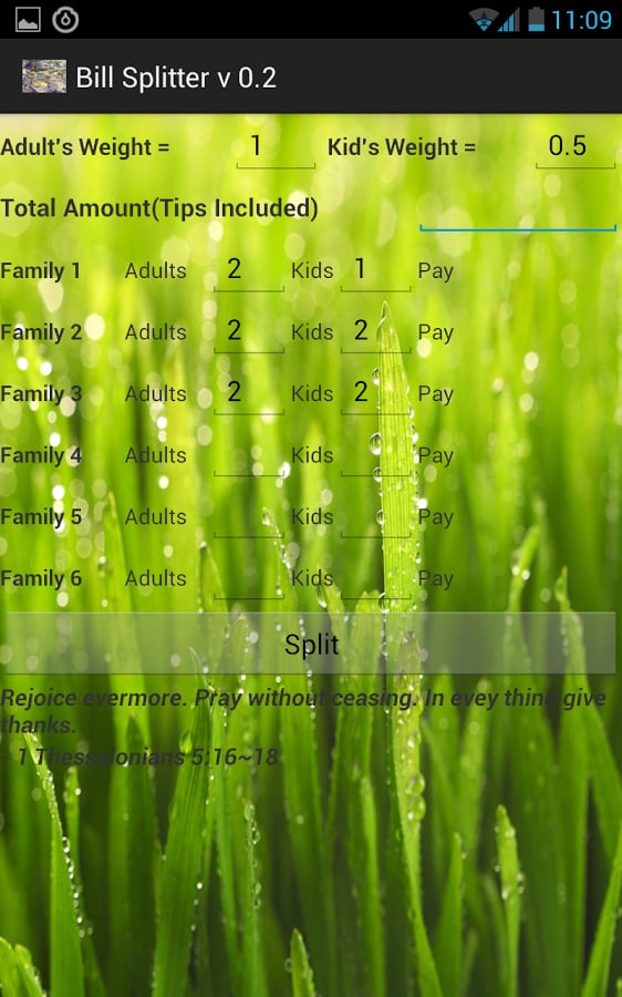 Cell Group Bill Splitter截图2