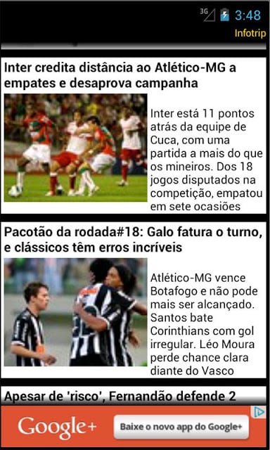 Internacional app n&atilde;o oficial截图1