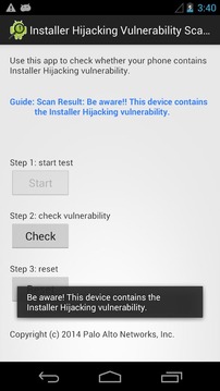 Installer Hijacking Vulnerability Scanner截图