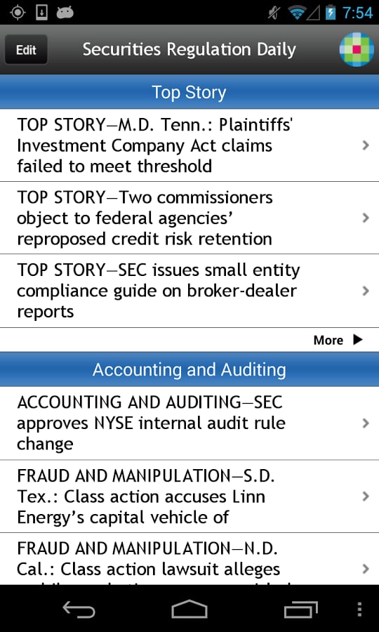 Securities Regulation Da...截图1